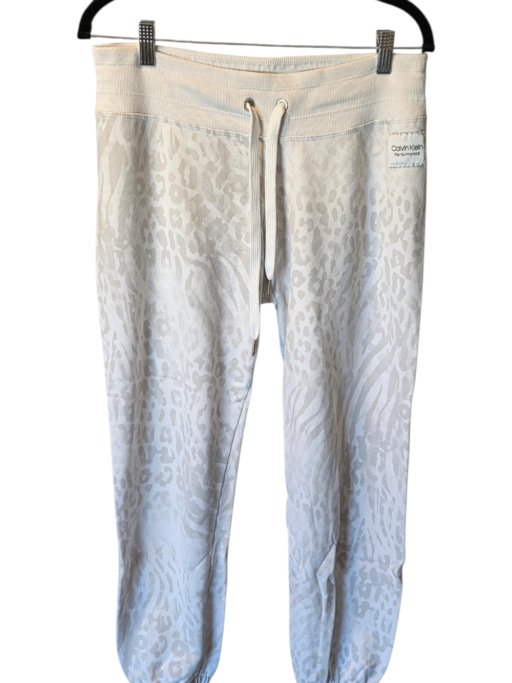 Calvin Klein White Performance Drawstring Joggers